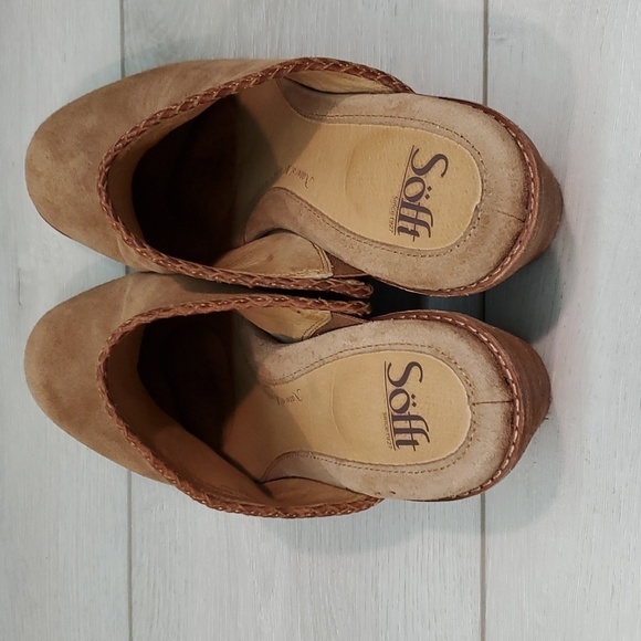 Sofft Womens Tasha Leather Comfort Clogs Heels Shoes sz 9M - Picture 6 of 12